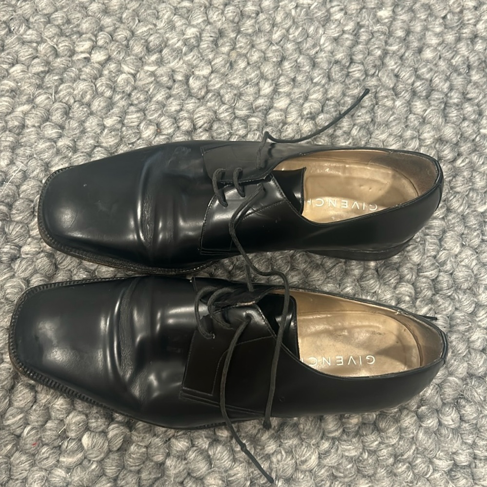 Givenchy Men’s Vintage Black Leather Dress Shoe Size 42.5